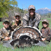 Caleb and family 2012 turkey hunt