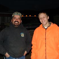 Daniel and Zach after an entertaining if unsuccessful elk hunt Dec 2009
