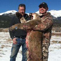 Art and his dad - with Art's first mountain lion